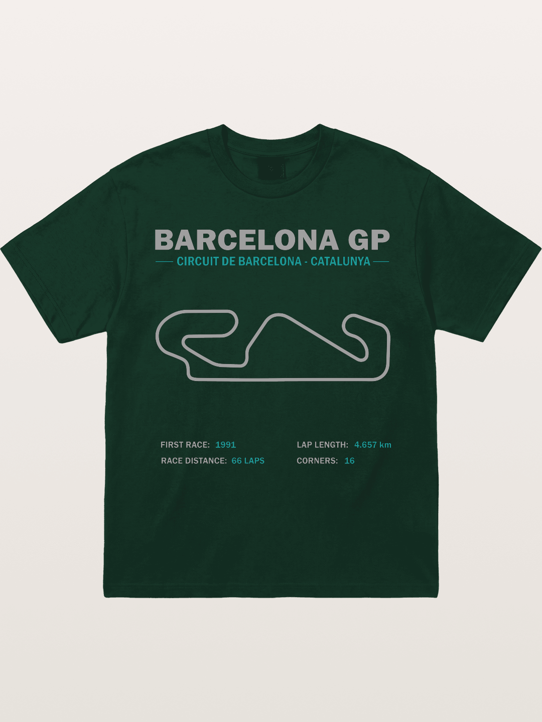 Catalunya GP Track Spec Outline Gildan T-shirt