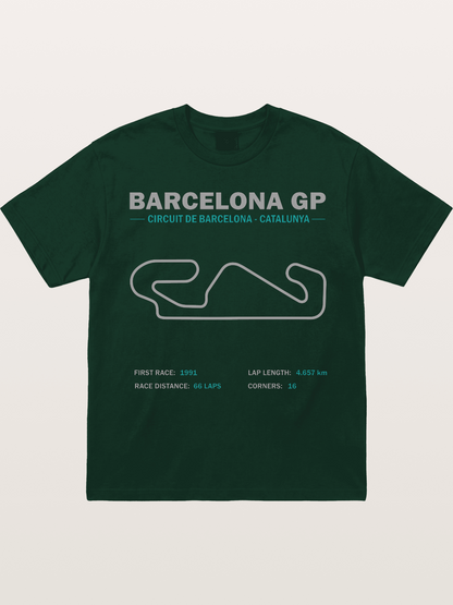 Catalunya GP Track Spec Outline Gildan T-shirt