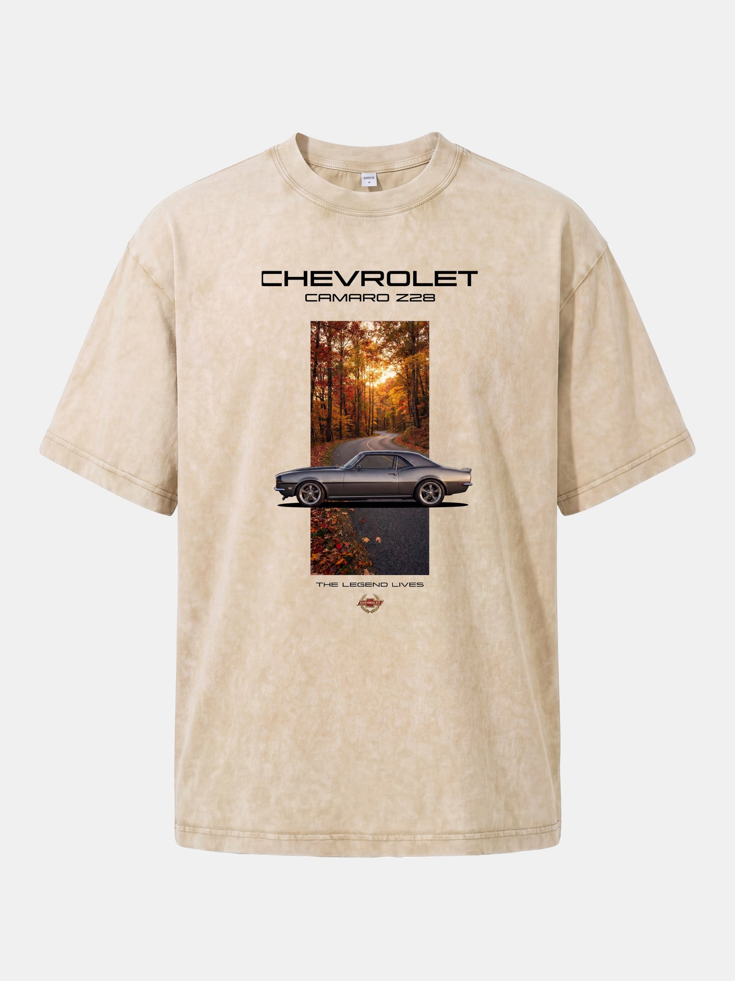 Camaro Z28 Desert Sunset Art Washed T-shirt