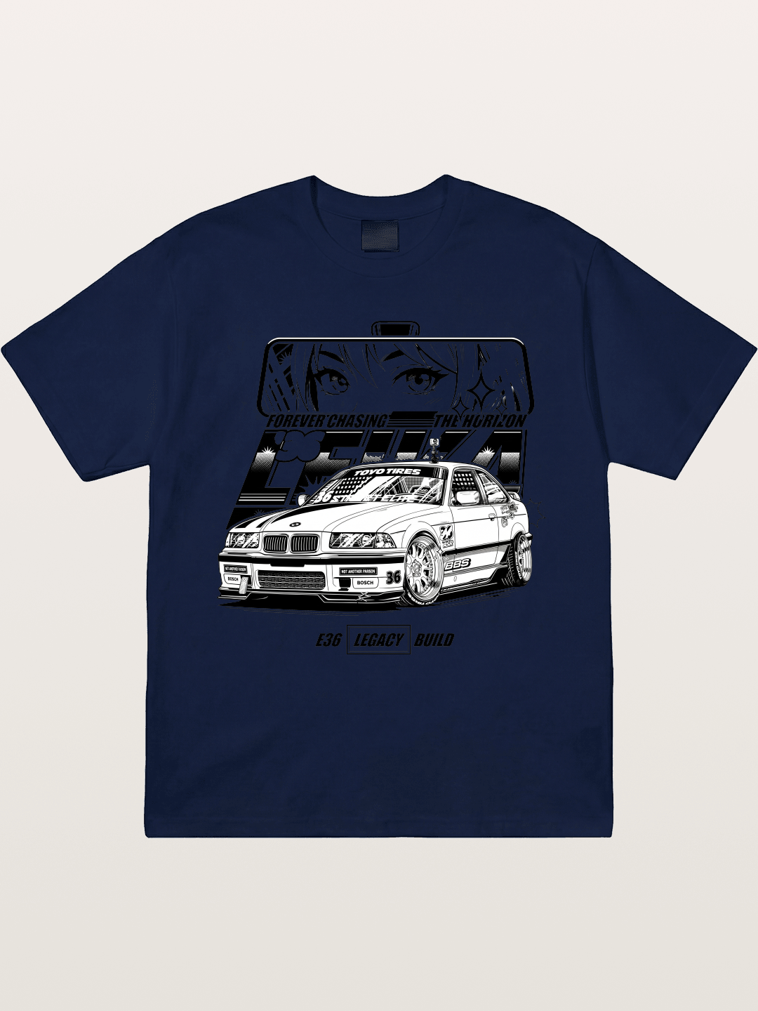 Vintage Race Car Gildan T-shirt