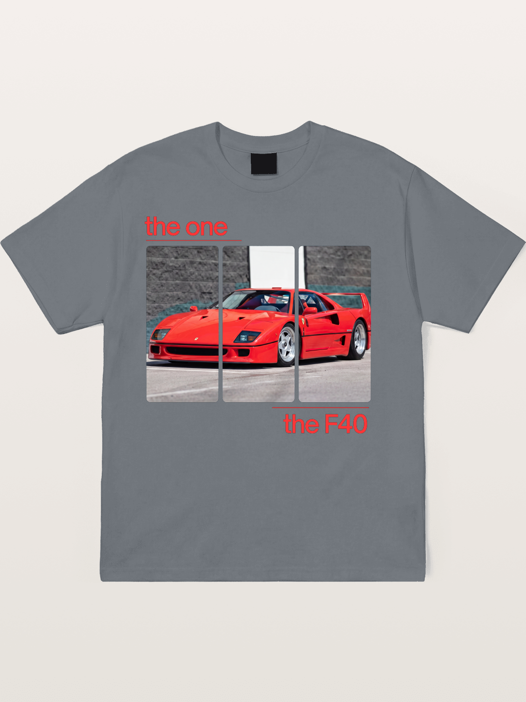 Ferrari F40 The One Split Panels Cotton T-shirt