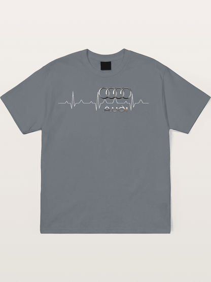 Audi Heartbeat Four Rings Cotton T-shirt