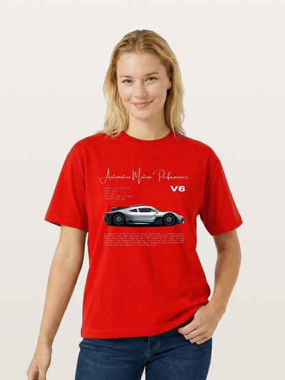 V6 Hybrid Power Cotton T-shirt
