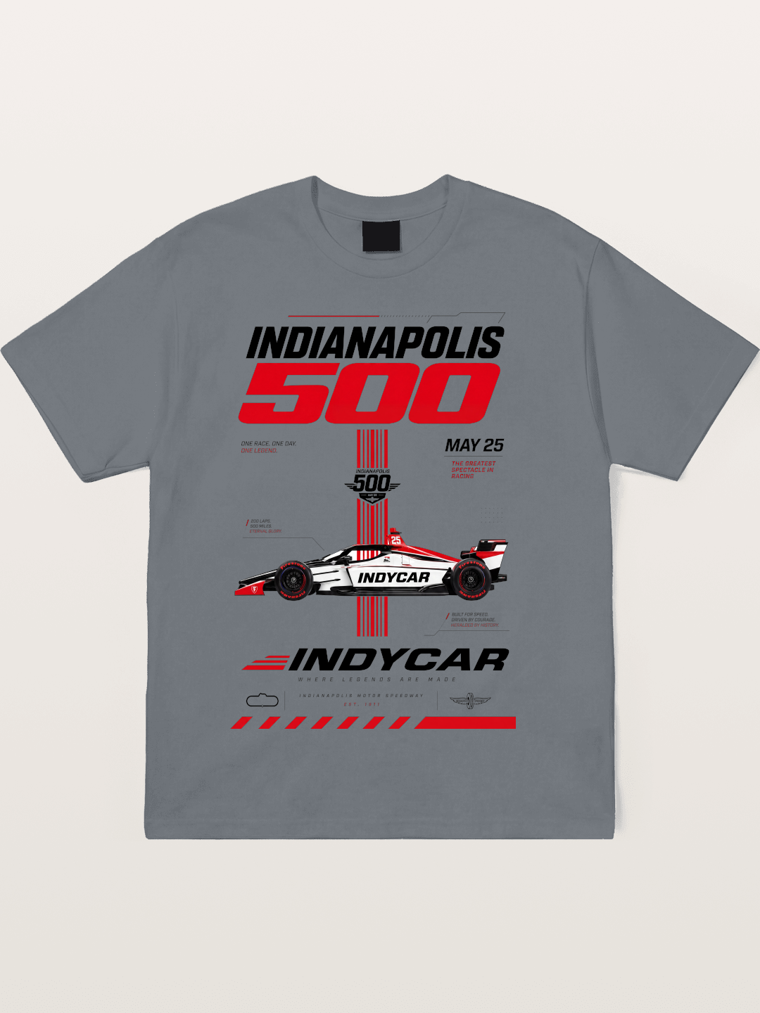 IndyCar Indianapolis 500 Poster Cotton T-shirt