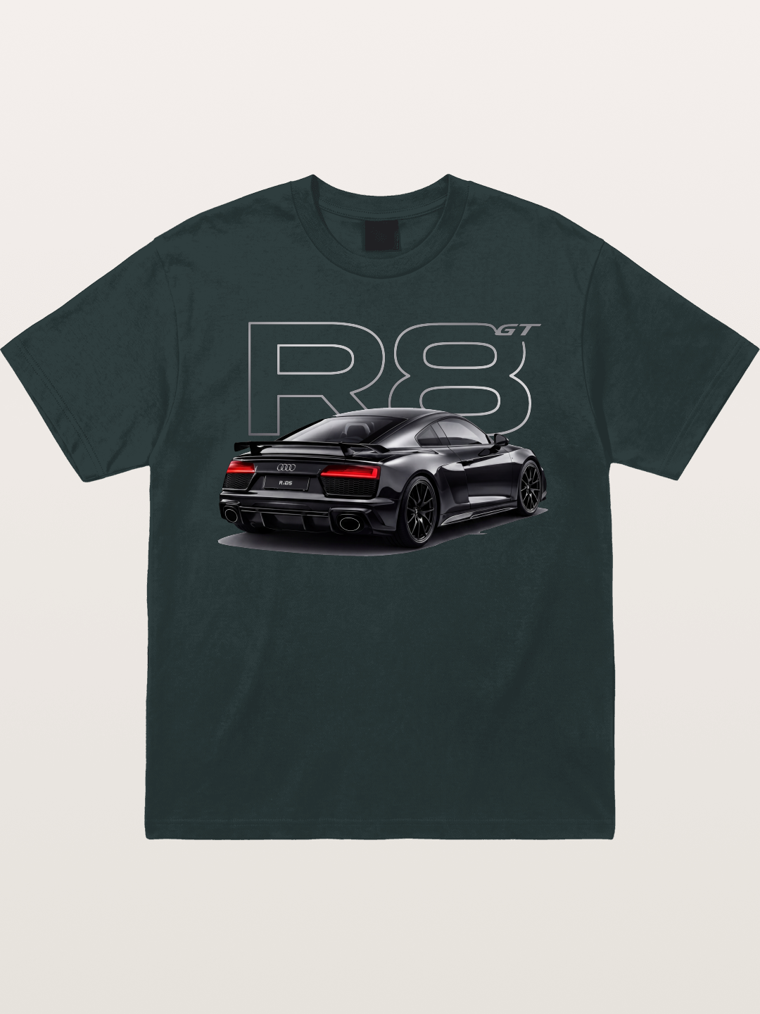 Audi R8 GT Black Rear End Gildan T-shirt