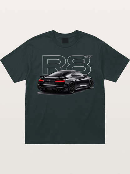 Audi R8 GT Black Rear End Gildan T-shirt