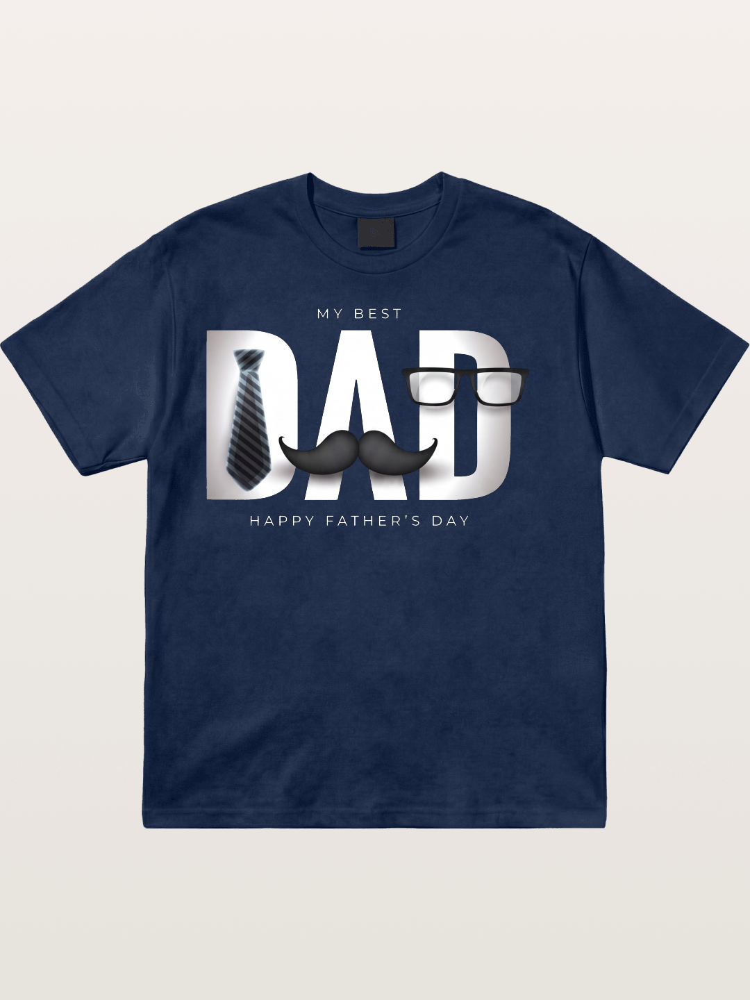 Gentleman Dad Tie Glasses Beard Cotton T-shirt
