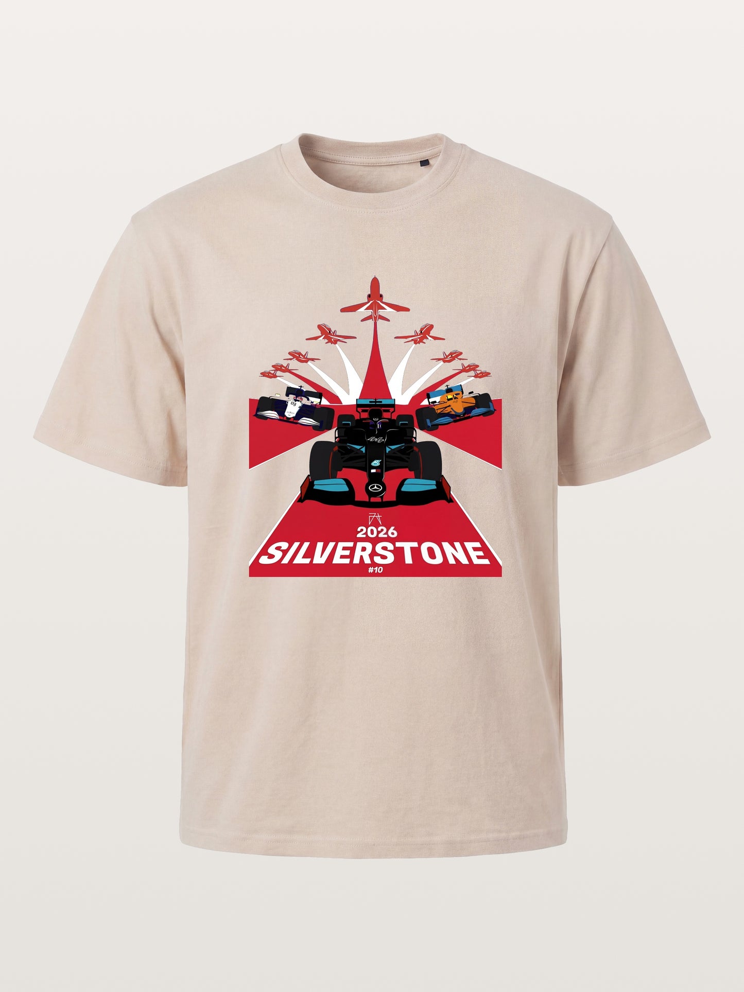 Silverstone F1 Race Formation With Jets Cotton T-shirt