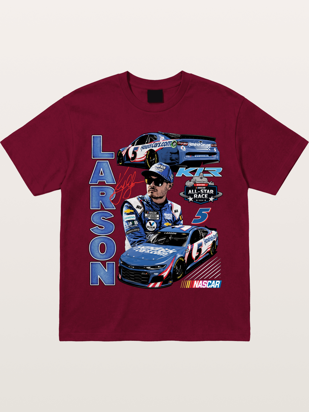 Larson All-Star Race Driver Collage Gildan T-shirt