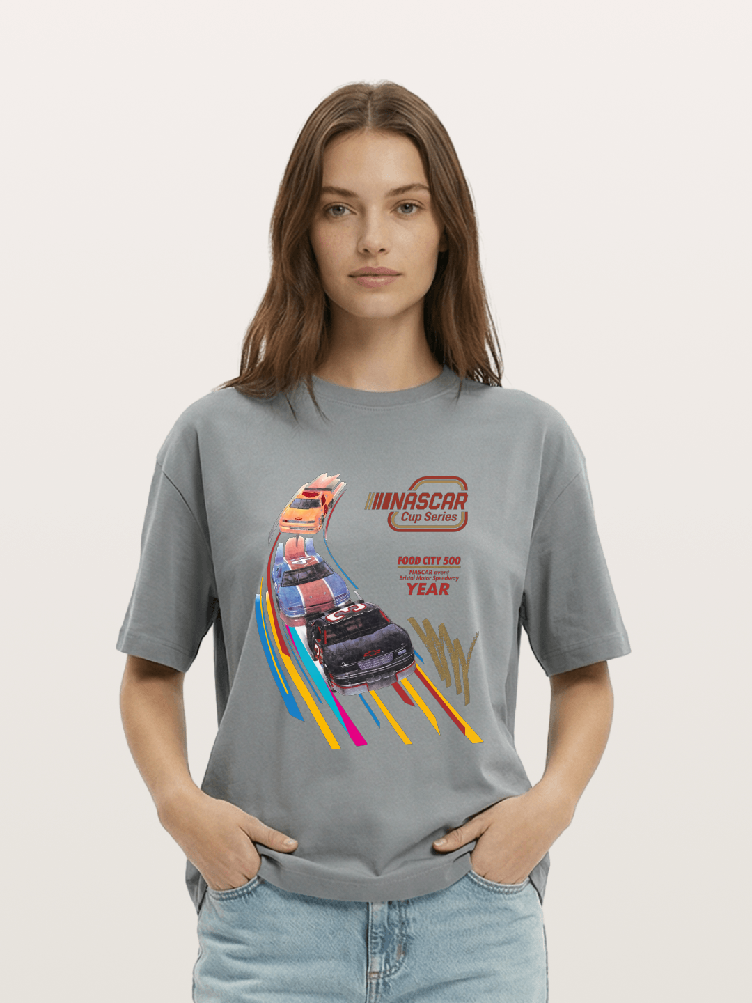 Vintage NASCAR Race Graphic Gildan T-shirt