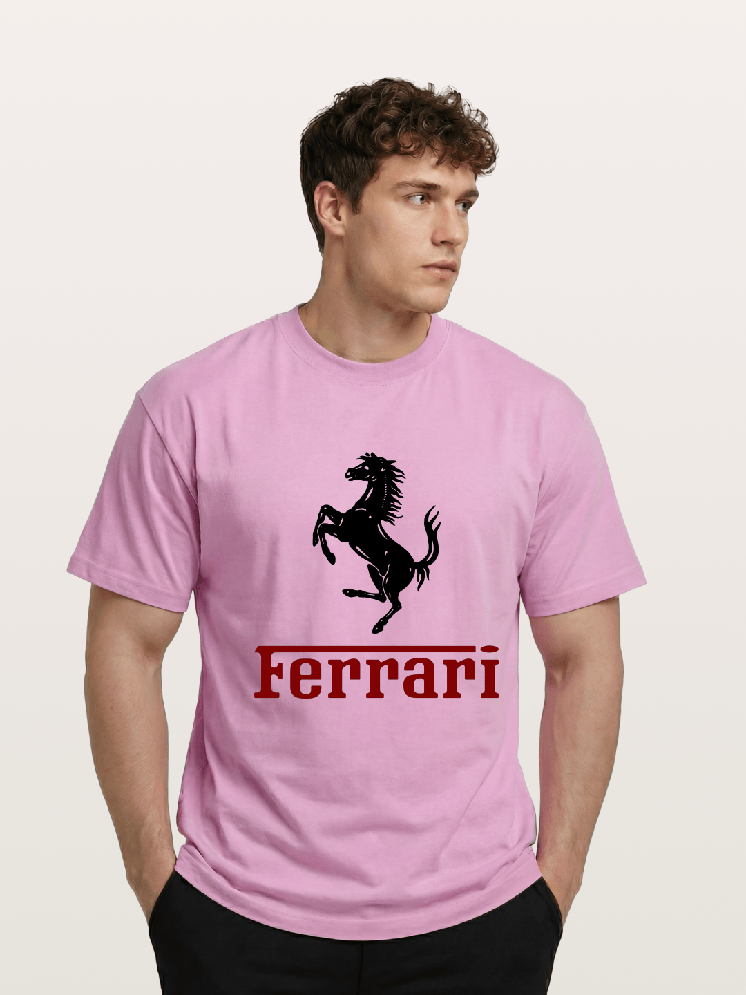 Ferrari Black Horse Logo Gildan T-shirt