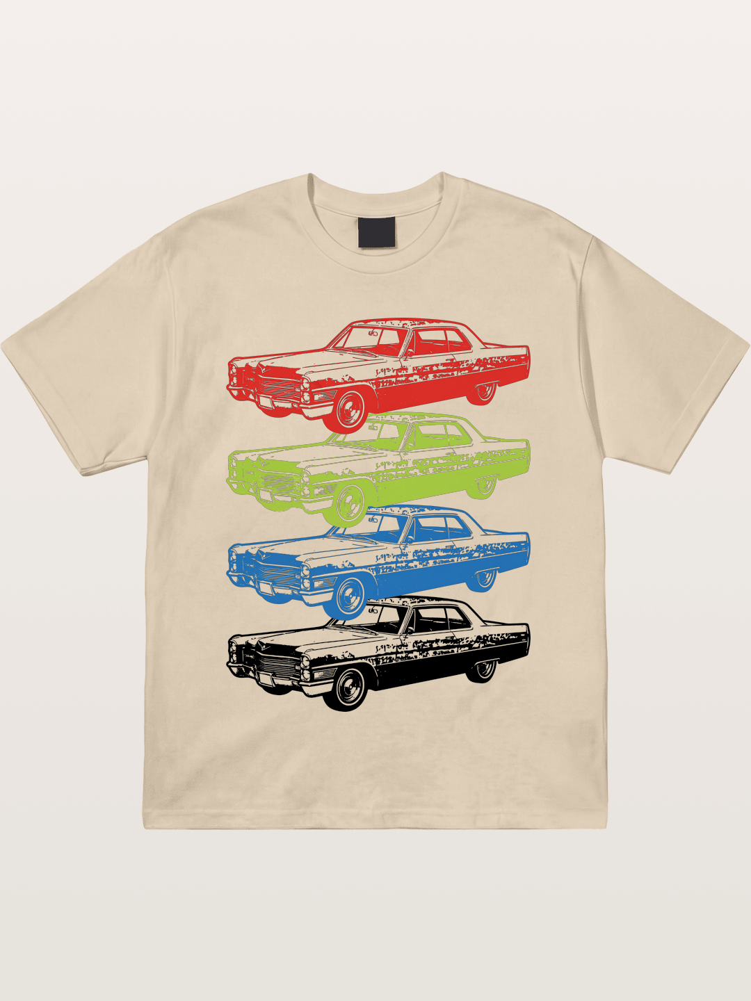 Classic Car Evolution Print Gildan T-shirt