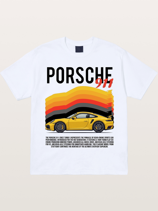 Yellow 911 Supercar Gildan T-shirt