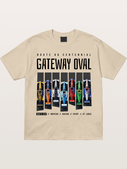 Vertical Grid Gateway Oval Art Gildan T-shirt