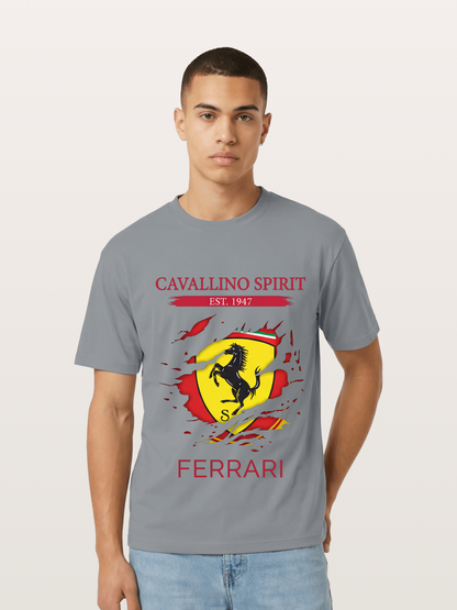 Ferrari 1947 Tear Logo Gildan T-shirt