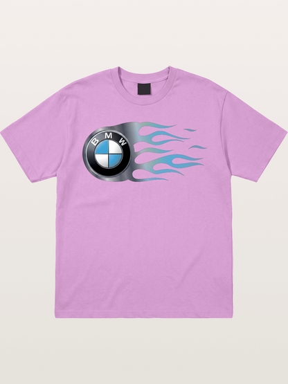 BMW Roundel With Blue Flame Gildan T-shirt