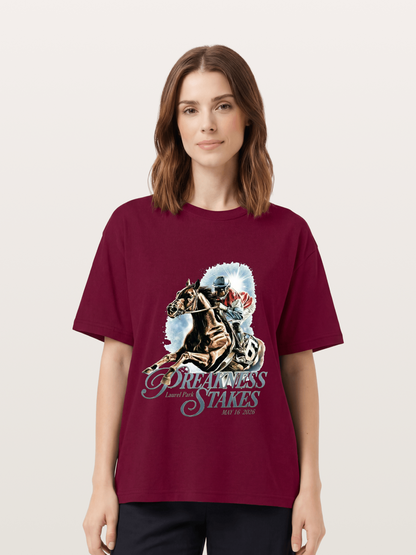 Preakness Stakes Jockey Poster Gildan T-shirt