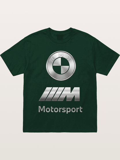 BMW Motorsport Metal Logo Art Gildan T-shirt