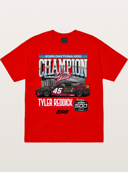 Tyler Reddick Daytona 500 Champion Print Cotton T-shirt