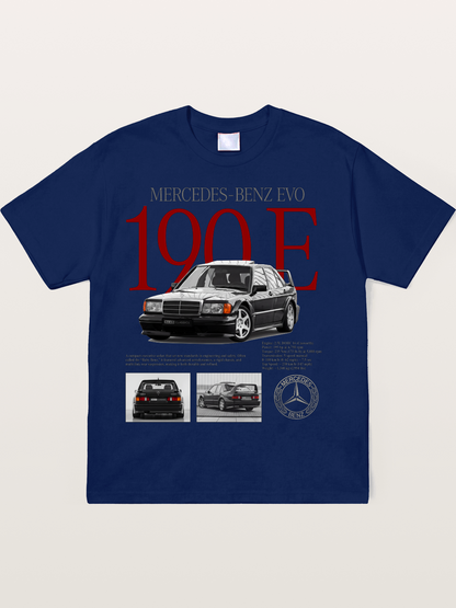 Mercedes-Benz 190E Retro Profile Soft-Stay T-shirt