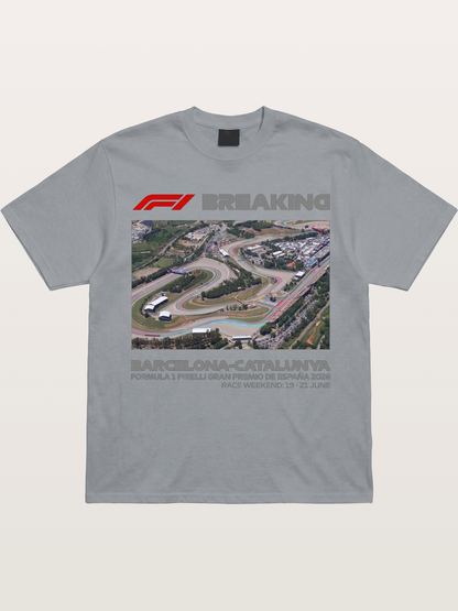 Barcelona Catalunya Track Aerial View Gildan T-shirt