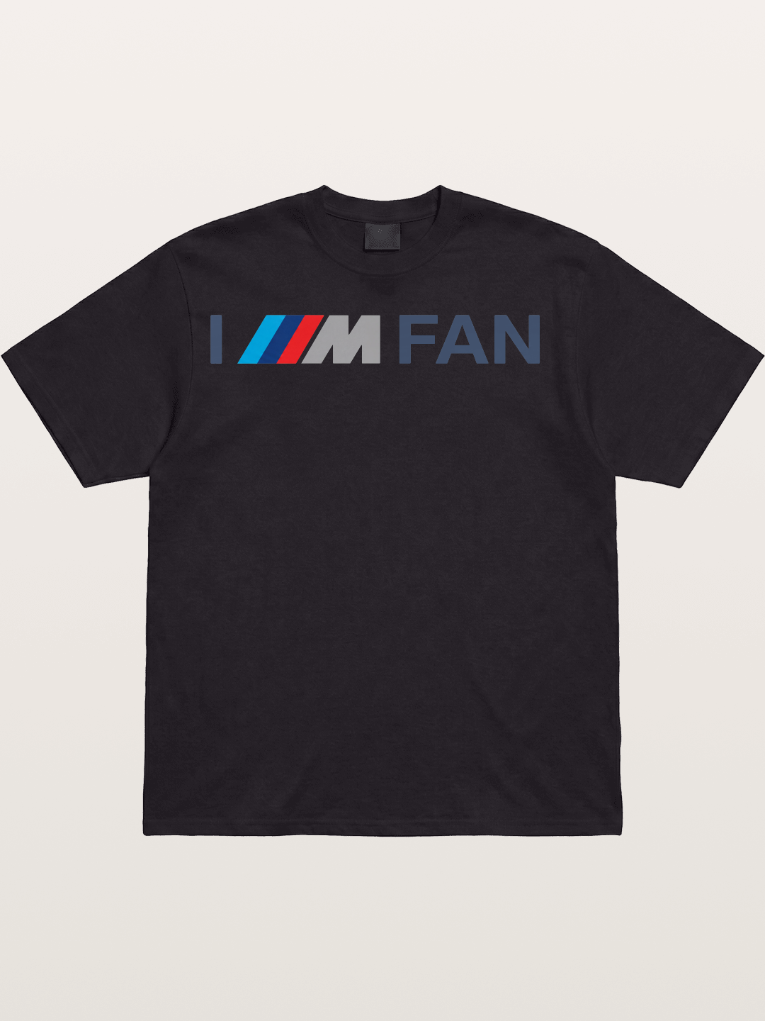 BMW M Fan Stripes Text Print Cotton T-shirt