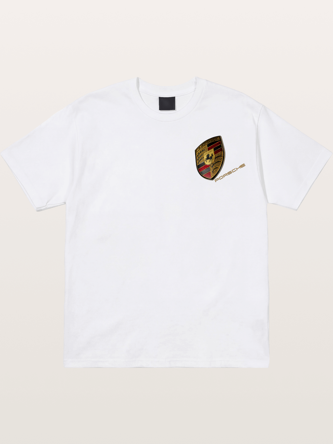 Porsche Classic Emblem Art Cotton T-shirt