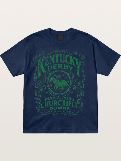 Kentucky Derby 2026 Vintage Art Cotton T-shirt