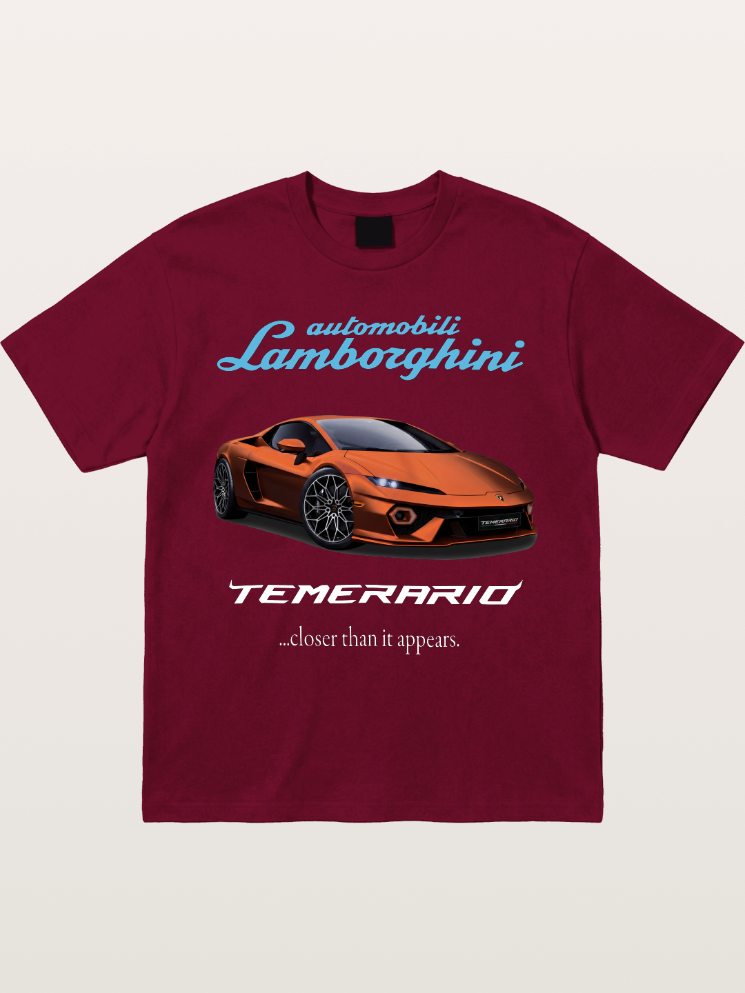 Lamborghini Temerario Orange Sports Car Gildan T-shirt