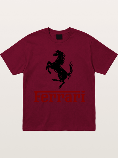 Ferrari Black Horse Logo Gildan T-shirt