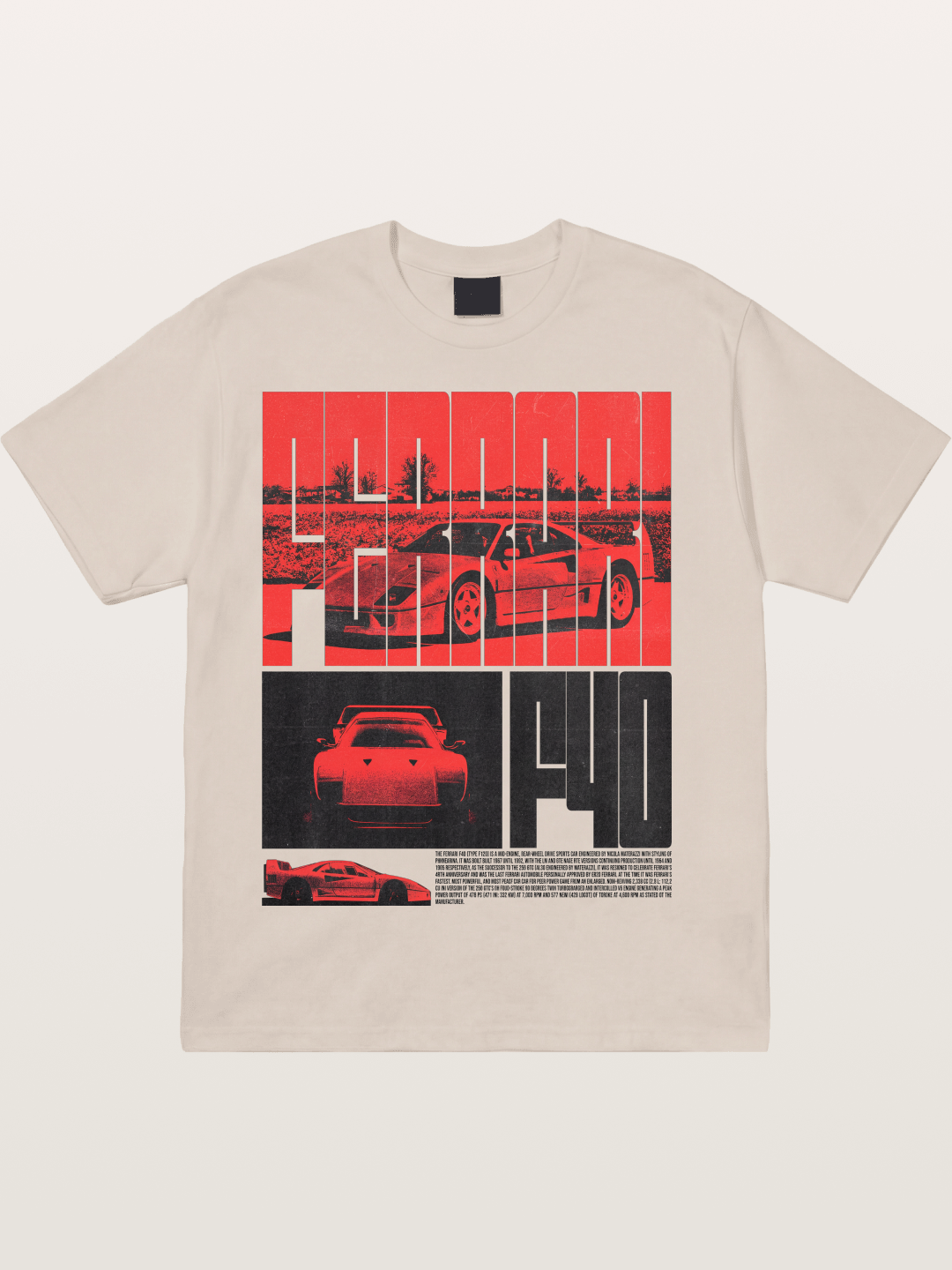 Red F40 Cotton T-shirt