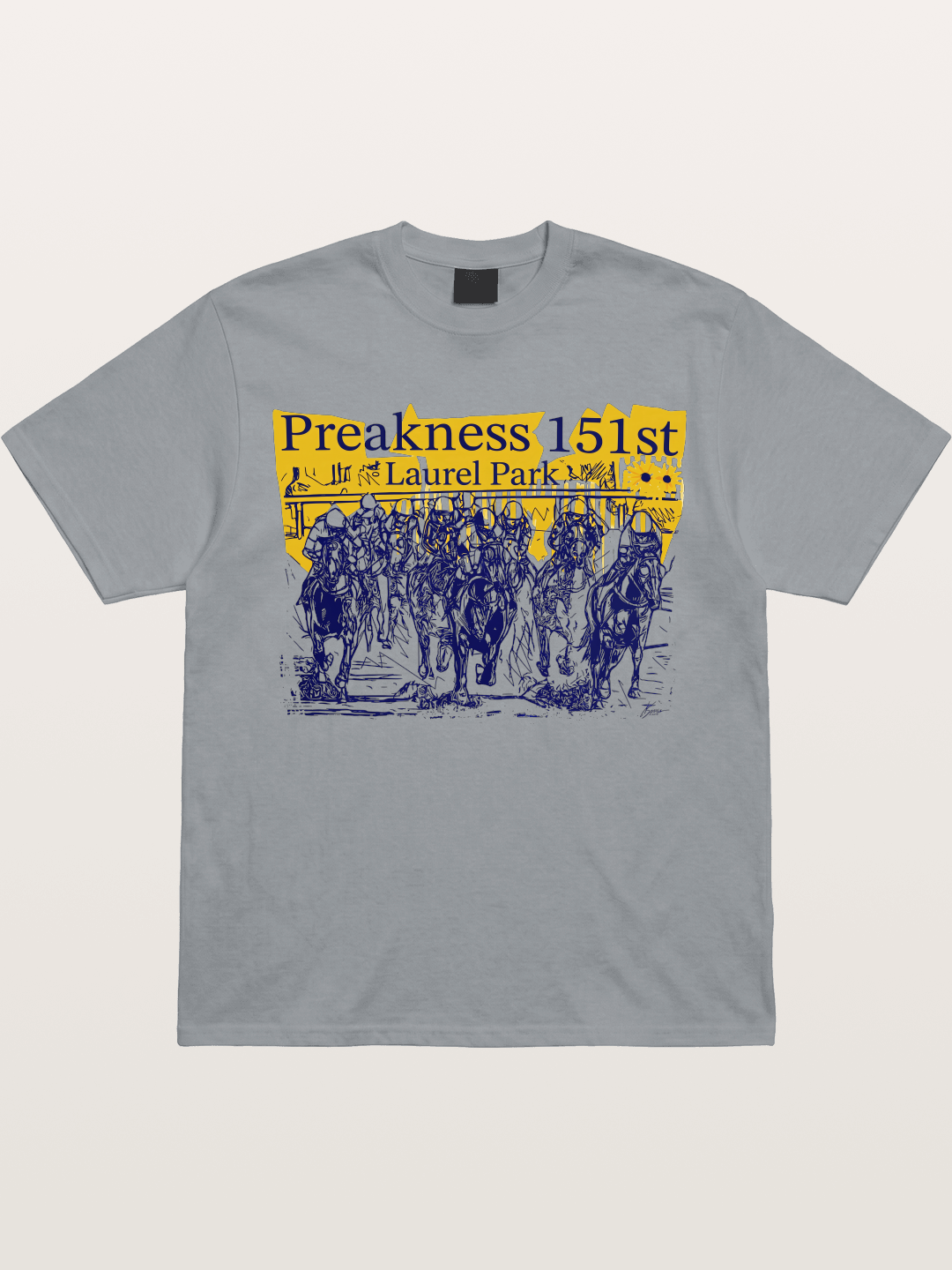 Preakness 151 Sketch Racing Art Gildan T-shirt