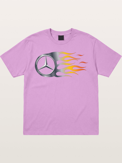 Mercedes Star With Flame Design Gildan T-shirt