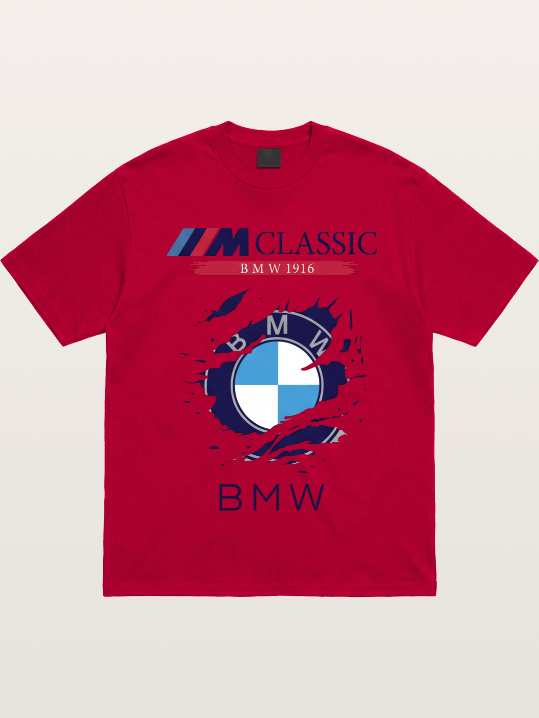 BMW M Colors Tear Effect Gildan T-shirt