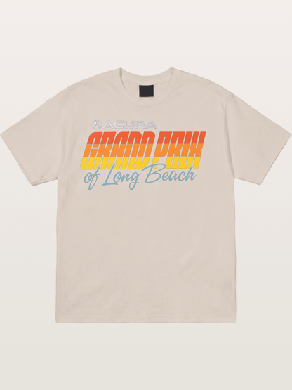 Sunset Grand Prix Typography Cotton T-shirt