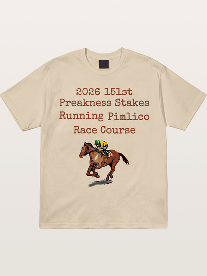 151st Preakness Yellow Silks Horse Gildan T-shirt