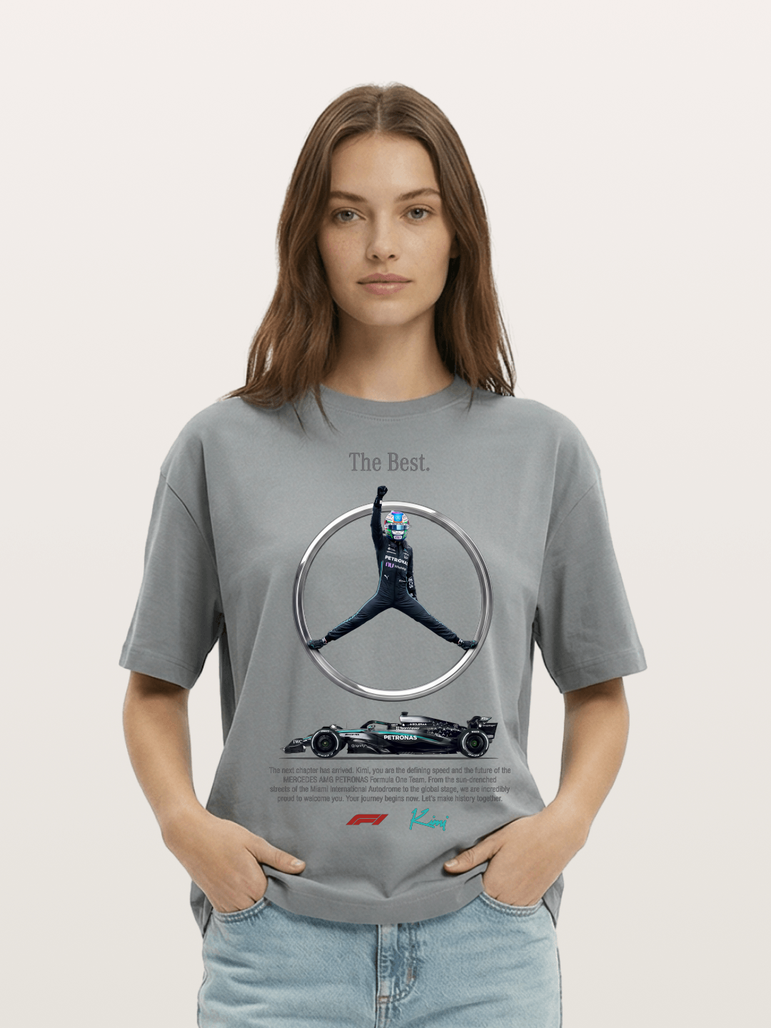 Kimi Mercedes Star Pose Cotton T-shirt