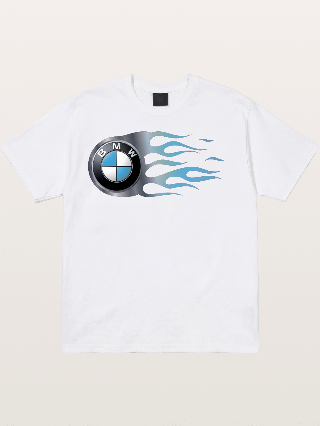 BMW Roundel With Blue Flame Cotton T-shirt