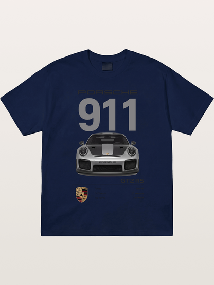 Porsche 911 GT2RS Front View Specs Gildan T-shirt