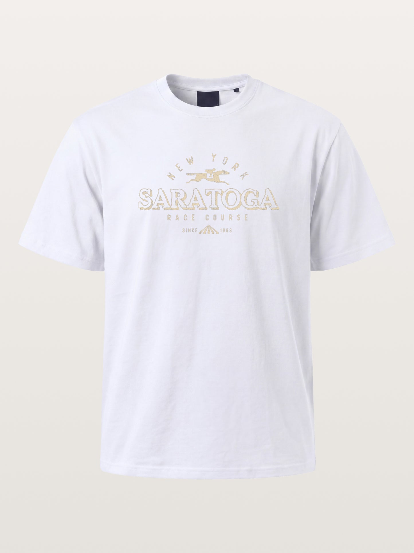 Saratoga Vintage Gold Tone Mark Cotton T-shirt