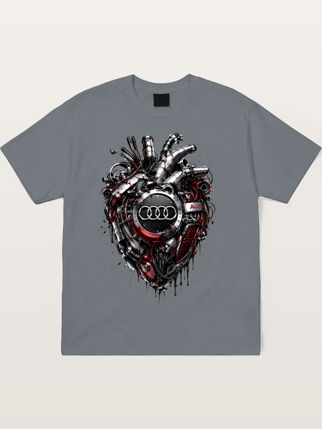 Audi Mechanical Heart Poster Cotton T-shirt
