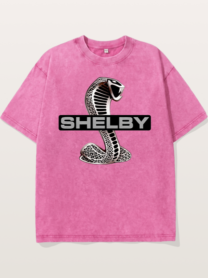 Shelby Cobra Logo Artwork Washed T-shirt
