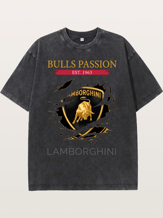 Lamborghini 1963 Tear Logo Washed T-shirt