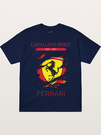 Ferrari 1947 Tear Logo Gildan T-shirt