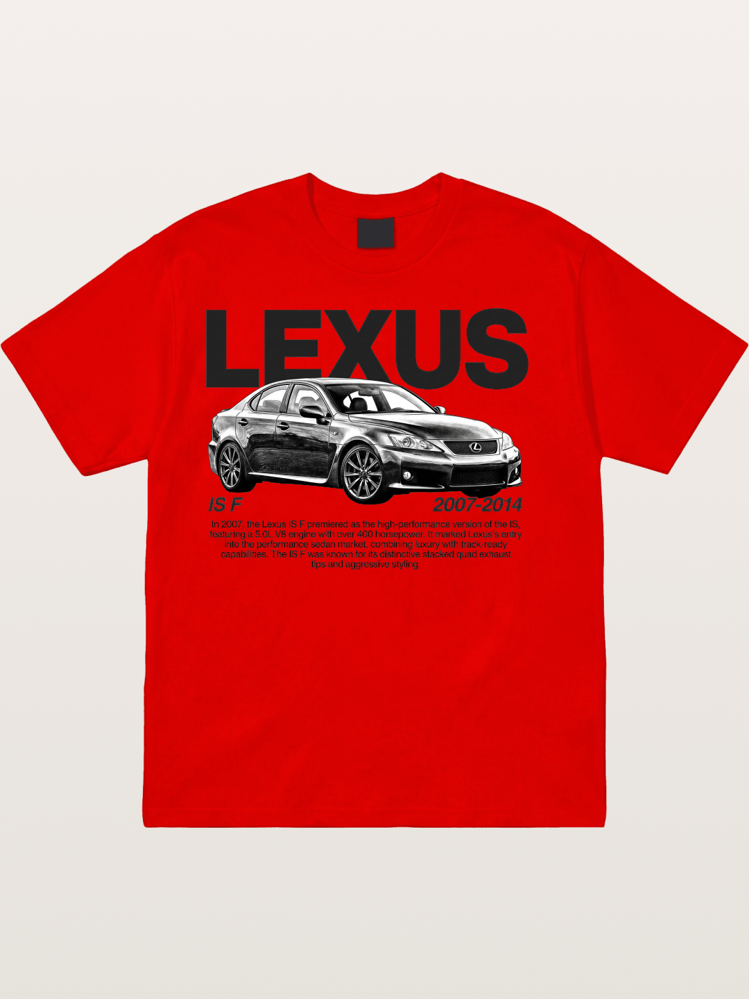 Lexus IS F 2007-2014 Print Cotton T-shirt