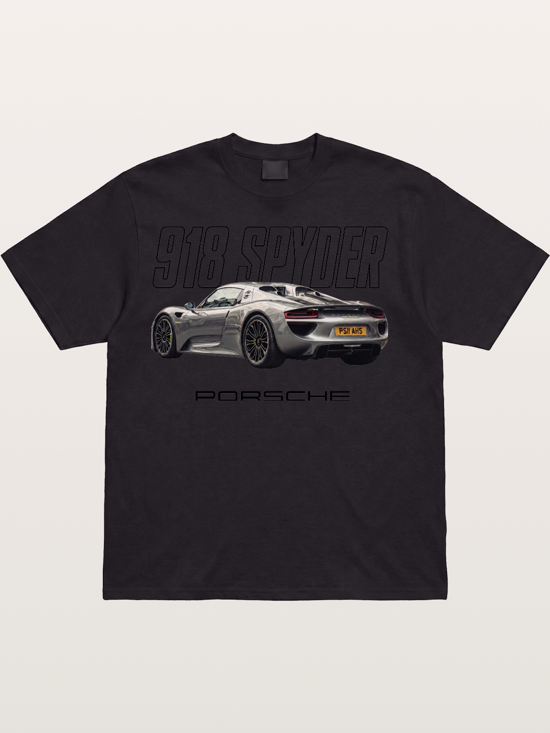 Porsche 918 Spyder Graphic Art Cotton T-shirt