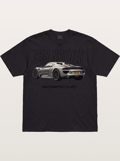Porsche 918 Spyder Graphic Art Cotton T-shirt