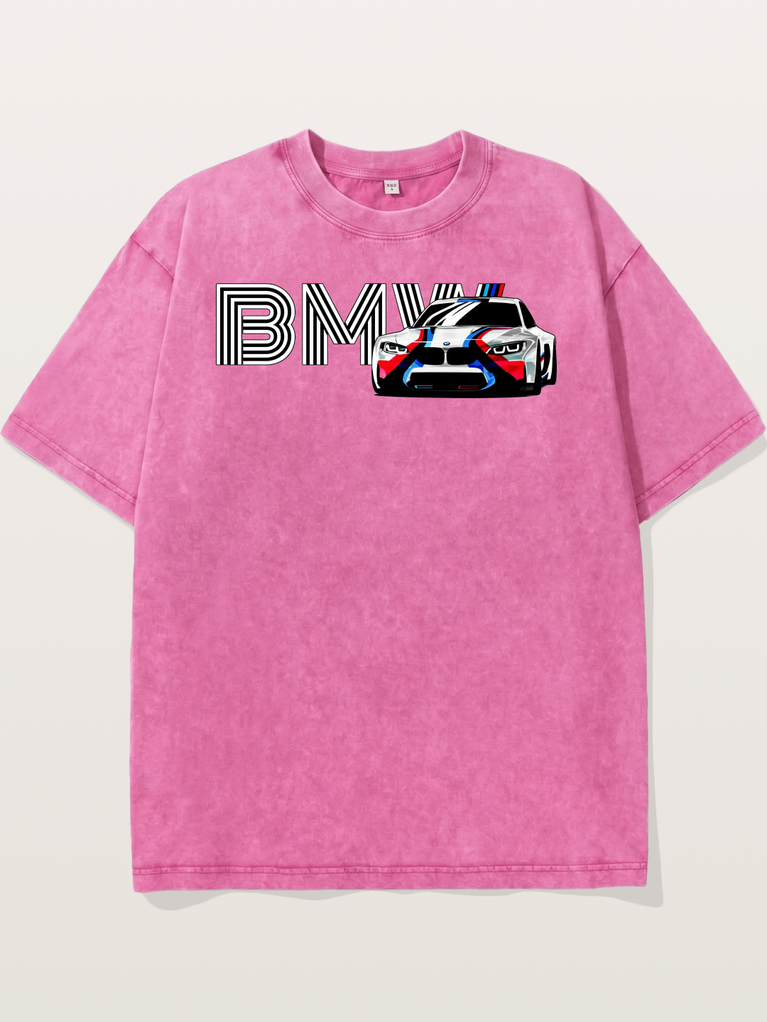 BMW M Series Typography Print Washed T-shirt