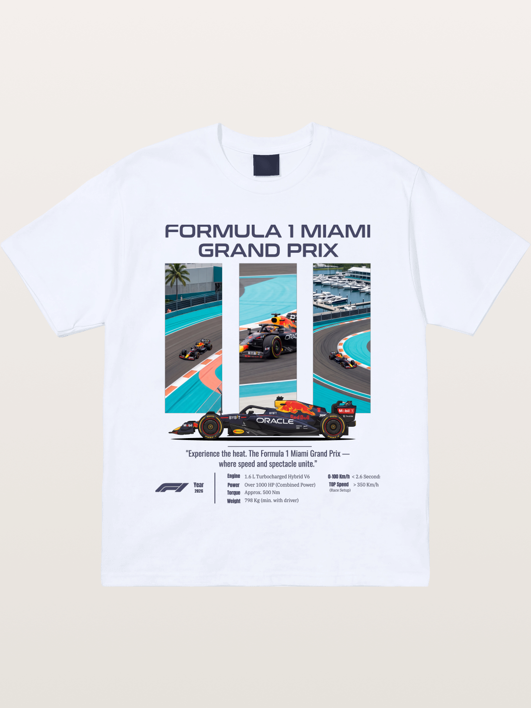 Miami Red Bull Race Art Gildan T-shirt