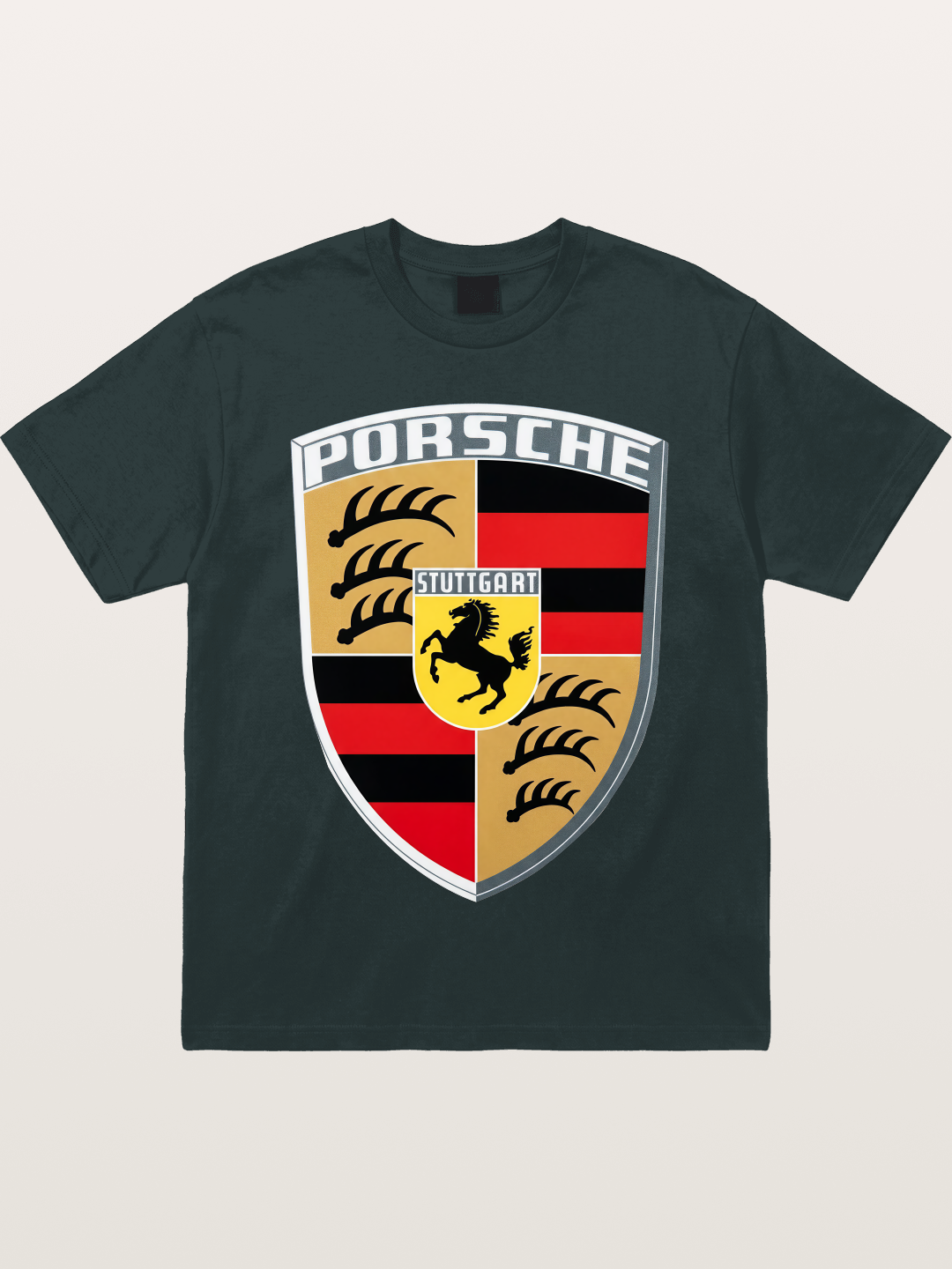 Porsche Crest Shield Design Gildan T-shirt